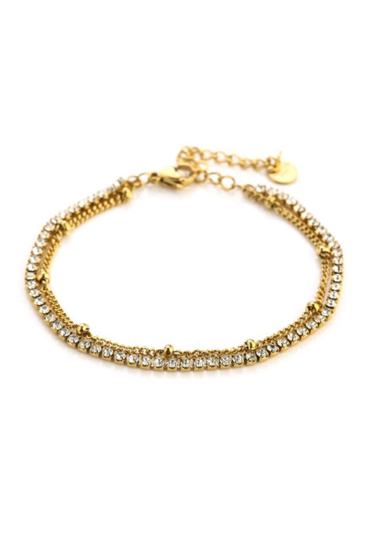 Double tennis bracelet