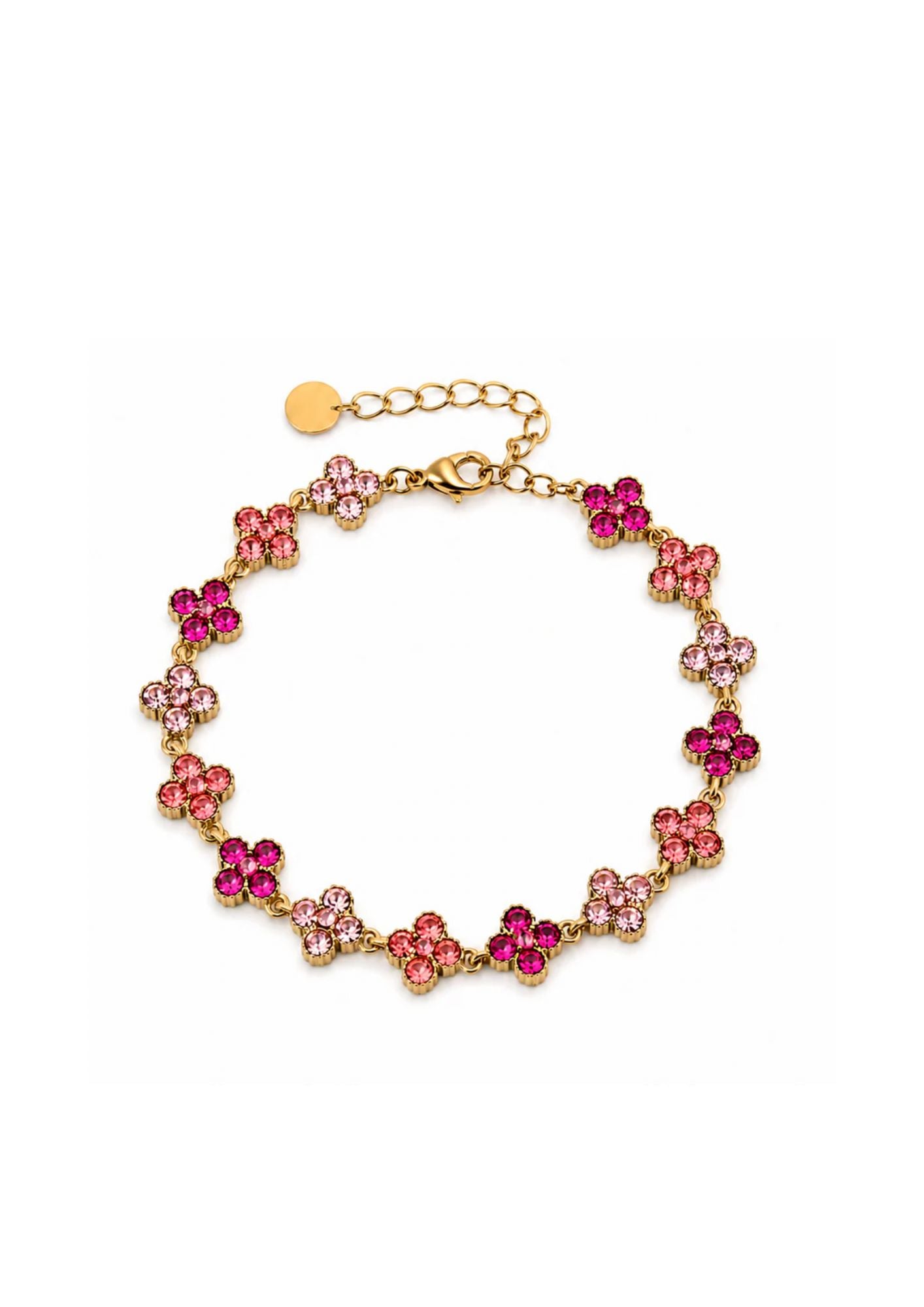 Flower bracelet pink